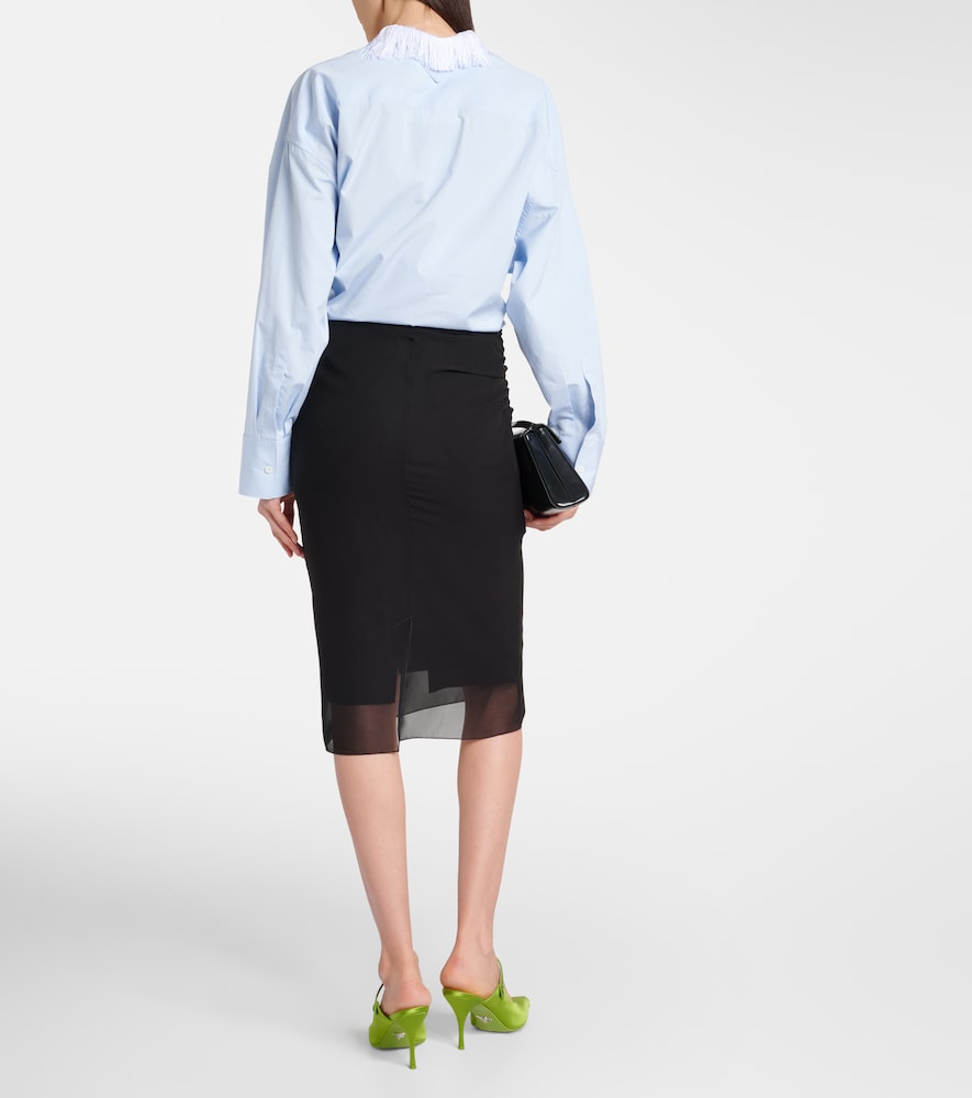 Prada Georgette midi skirt