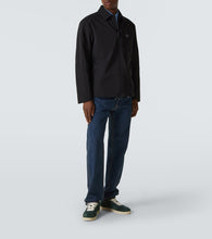 Prada Lane logo suede sneakers