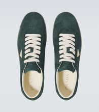 Prada Lane logo suede sneakers