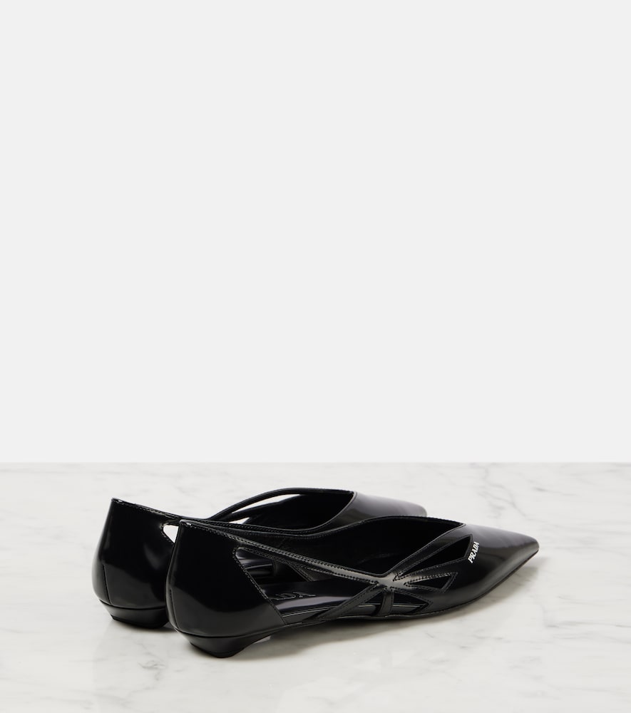 Prada Leather ballet flats