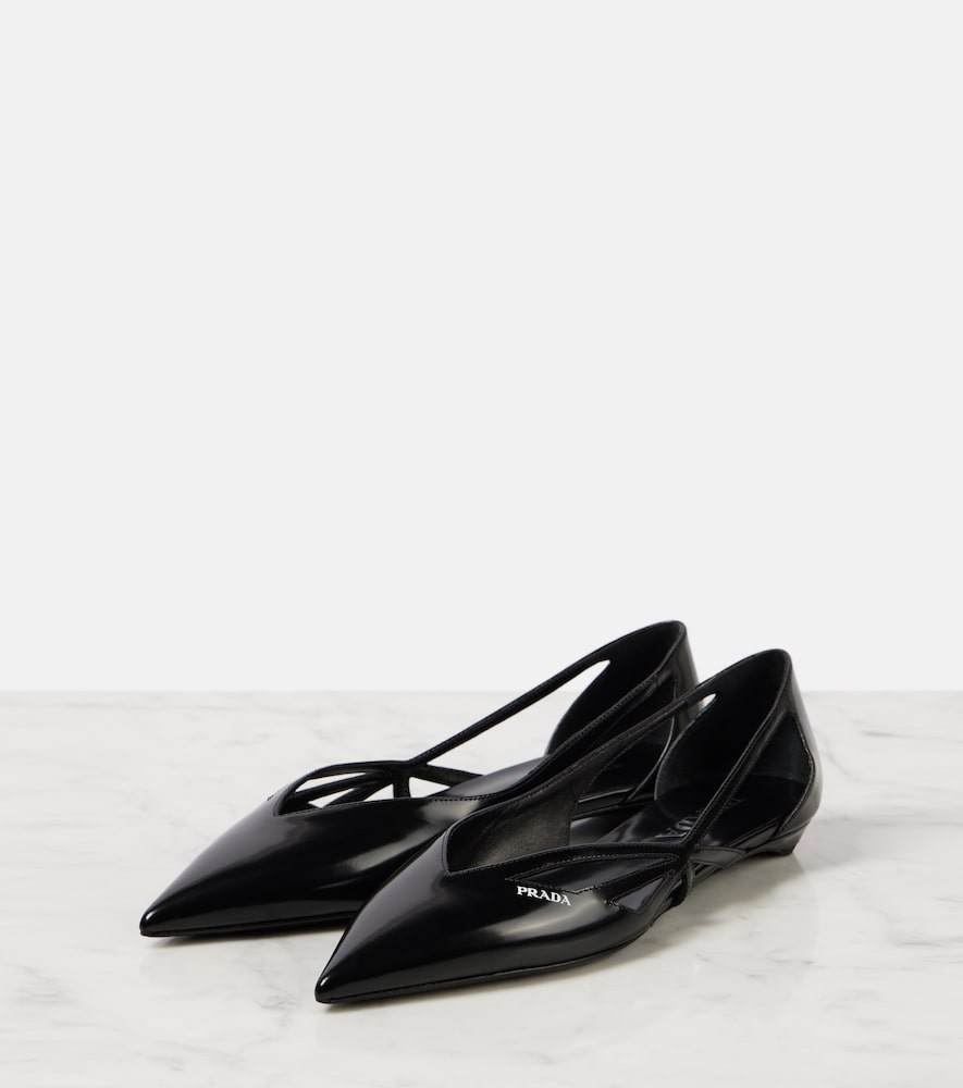 Prada Leather ballet flats