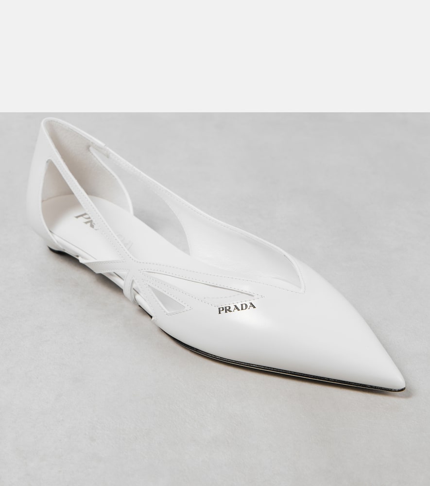Prada Leather ballet flats