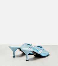 Prada Leather-trimmed PVC mules