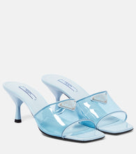 Prada Leather-trimmed PVC mules - Prada 皮革饰边 PVC 穆勒鞋