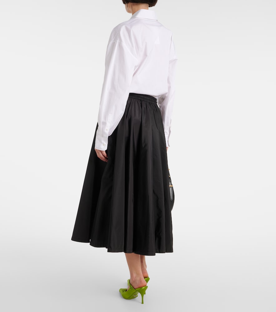 Prada Logo Re-Nylon midi skirt