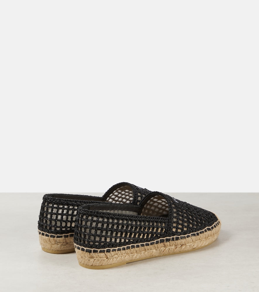 Prada Logo crochet espadrilles
