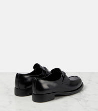 Prada Logo leather loafers