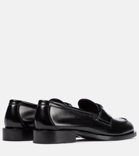 Prada Logo leather loafers