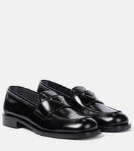 Prada Logo leather loafers - Prada Logo 皮革乐福鞋