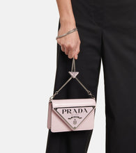 Prada Logo leather shoulder bag