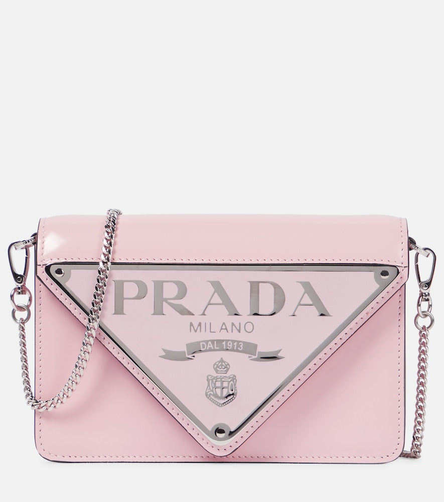 Prada Logo leather shoulder bag - Prada Logo 皮革单肩包