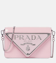 Prada Logo leather shoulder bag - Prada Logo 皮革单肩包