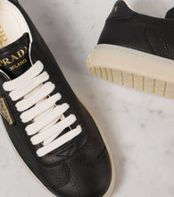 Prada Logo leather sneakers