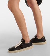 Prada Logo leather sneakers
