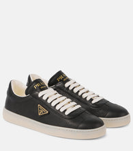 Prada Logo leather sneakers - Prada Logo 皮革运动鞋