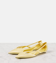 Prada Logo satin ballet flats