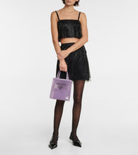 Prada Logo sequined tote