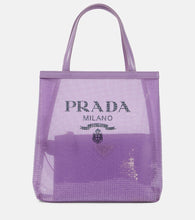 Prada Logo sequined tote - Prada Logo亮片手提包