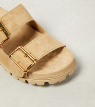 Prada Logo suede sandals