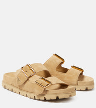 Prada Logo suede sandals - Prada Logo 绒面革凉鞋