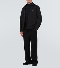 Prada Logo velvet loafers