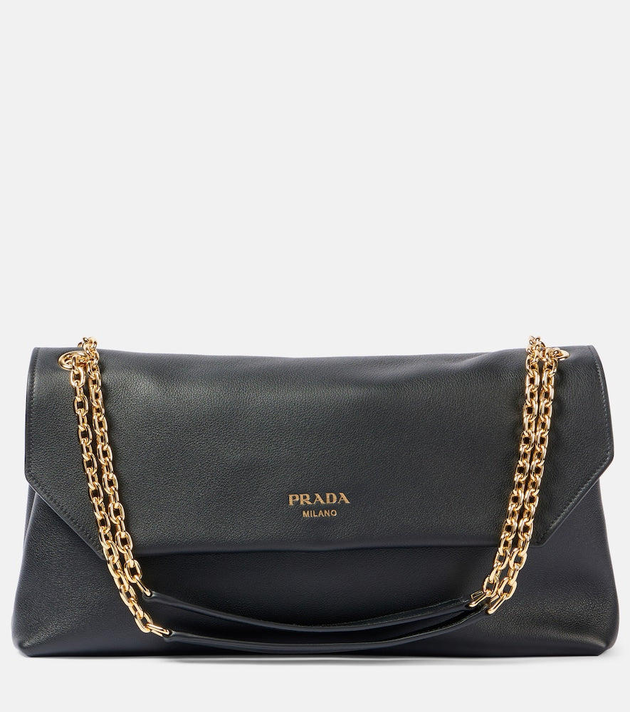 Prada Medium leather shoulder bag - Prada 中号皮革单肩包
