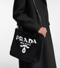 Prada Medium shearling tote