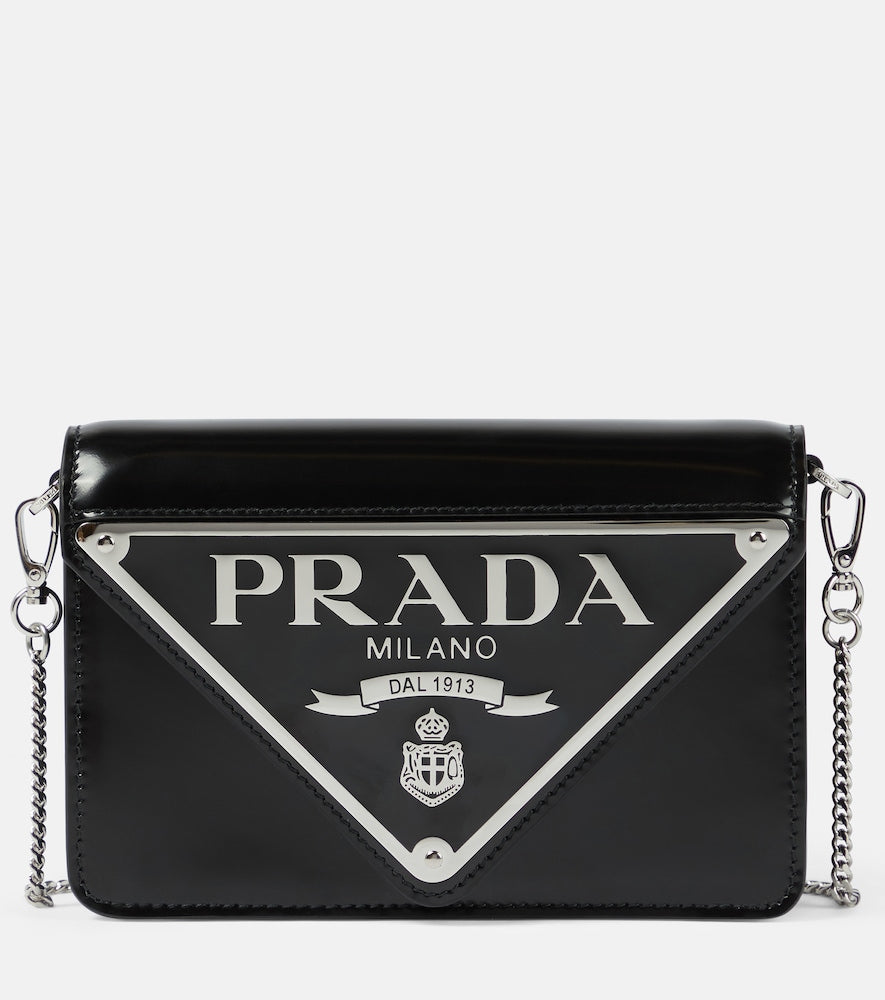 Prada Mini leather crossbody bag - Prada迷你皮革斜挎包
