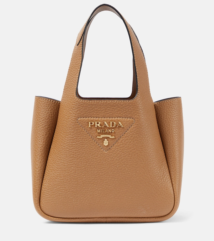 Prada Mini leather tote bag - Prada迷你皮革手提包