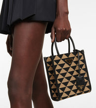 Prada Mini patterned jacquard tote bag
