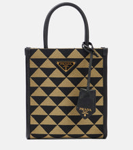 Prada Mini patterned jacquard tote bag - Prada迷你图案提花手提包
