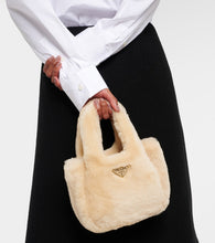 Prada Mini shearling tote bag