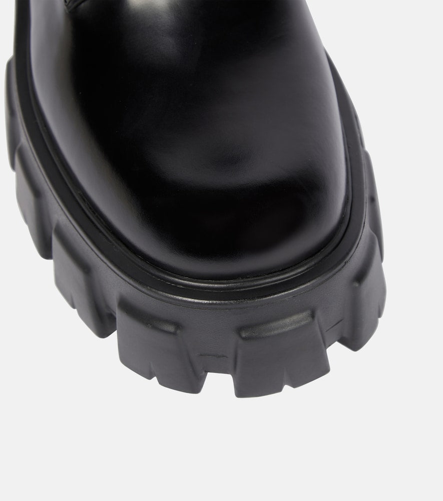 Prada Monolith leather ankle boots