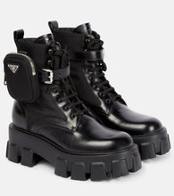 Prada Monolith leather ankle boots - Prada Monolith 皮革踝靴