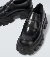 Prada Monolith leather loafers
