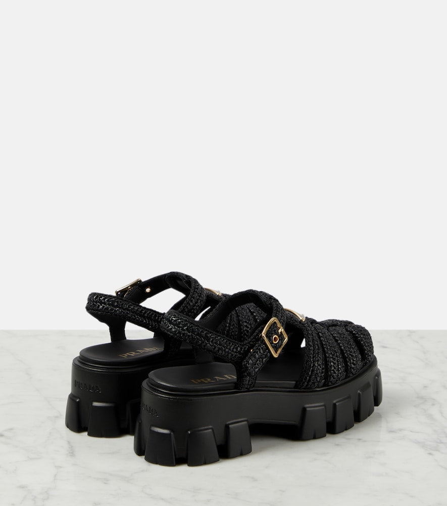 Prada Monolith platform sandals