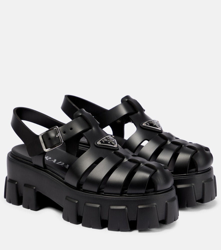 Prada Monolith platform sandals - Prada Monolith 厚底凉鞋