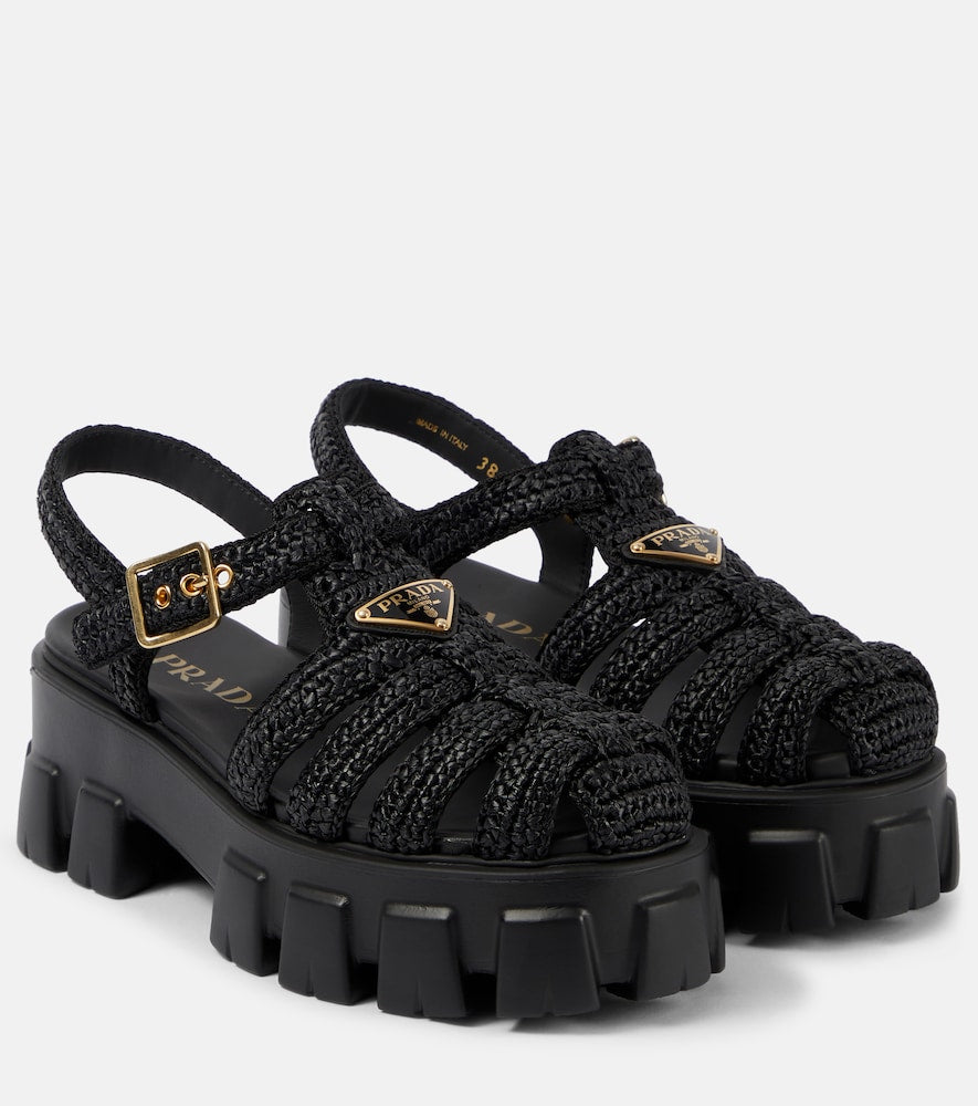 Prada Monolith platform sandals - Prada Monolith 厚底凉鞋