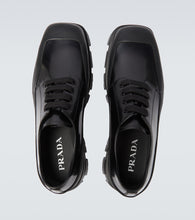Prada Paneled leather Derby shoes