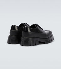 Prada Paneled leather Derby shoes