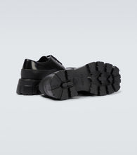 Prada Paneled leather Derby shoes