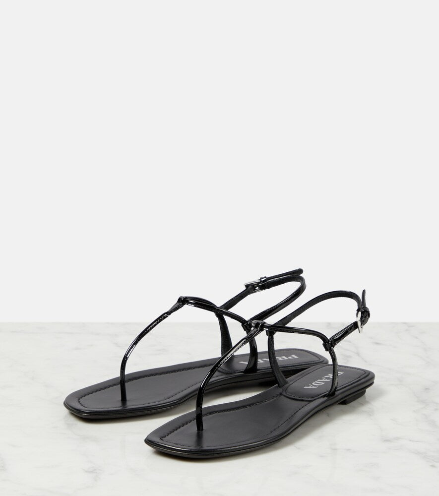 Prada Patent leather thong sandals
