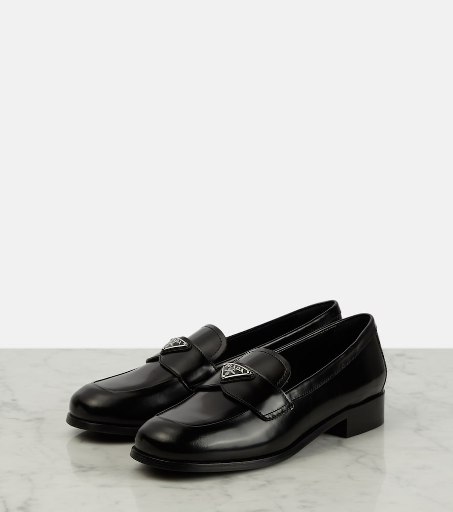 Prada Penny leather loafers