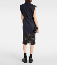Prada Pinstripe oversized virgin wool vest