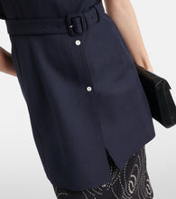 Prada Pinstripe oversized virgin wool vest