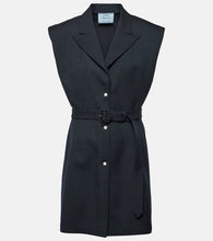 Prada Pinstripe oversized virgin wool vest - Prada 细条纹超大款羊毛背心