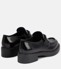 Prada Platform leather loafers