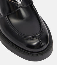 Prada Platform leather loafers