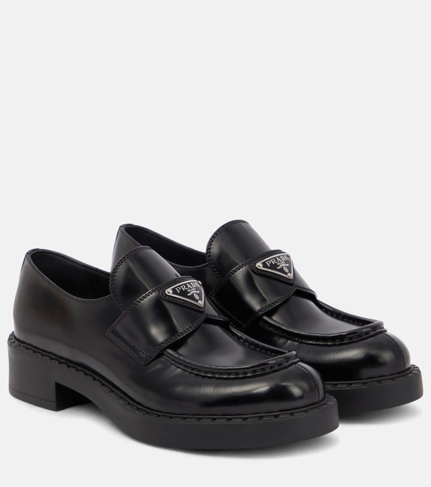 Prada Platform leather loafers - Prada 厚底皮鞋