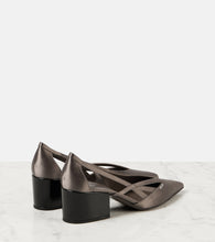 Prada Pointy 55 cutout satin pumps